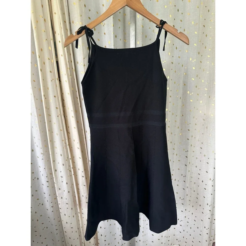 Nev & Lizzie Girl's Button Front Fit Flare Skater Shoulder Tie Tank Dress 16